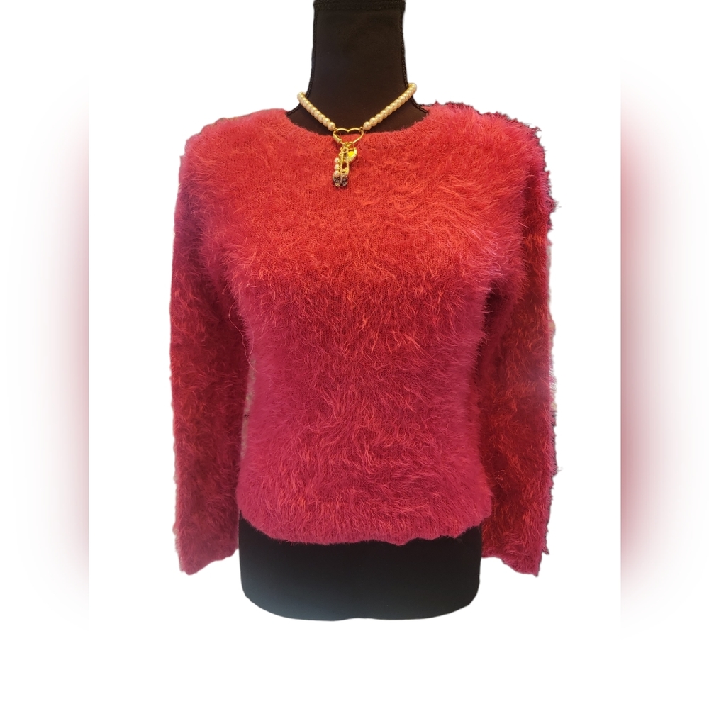 Pink Fuzzy Sweater - Picture 5 of 6